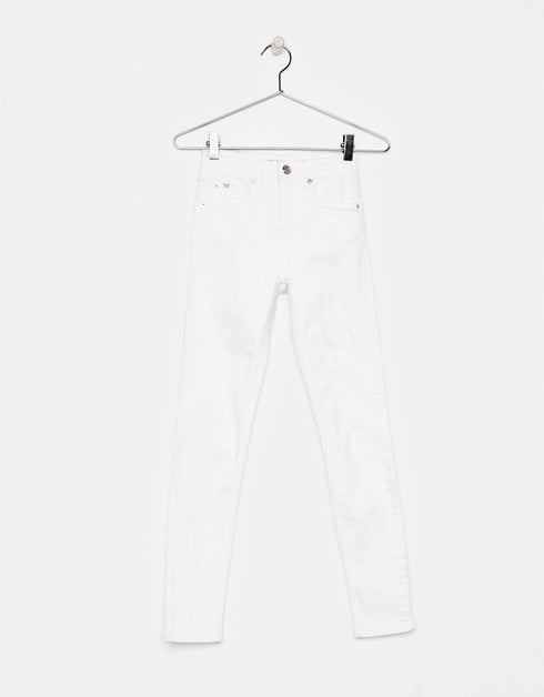 Skinny mid-rise trousers