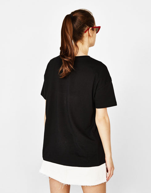 Ecologically grown cotton T-shirt with slogan